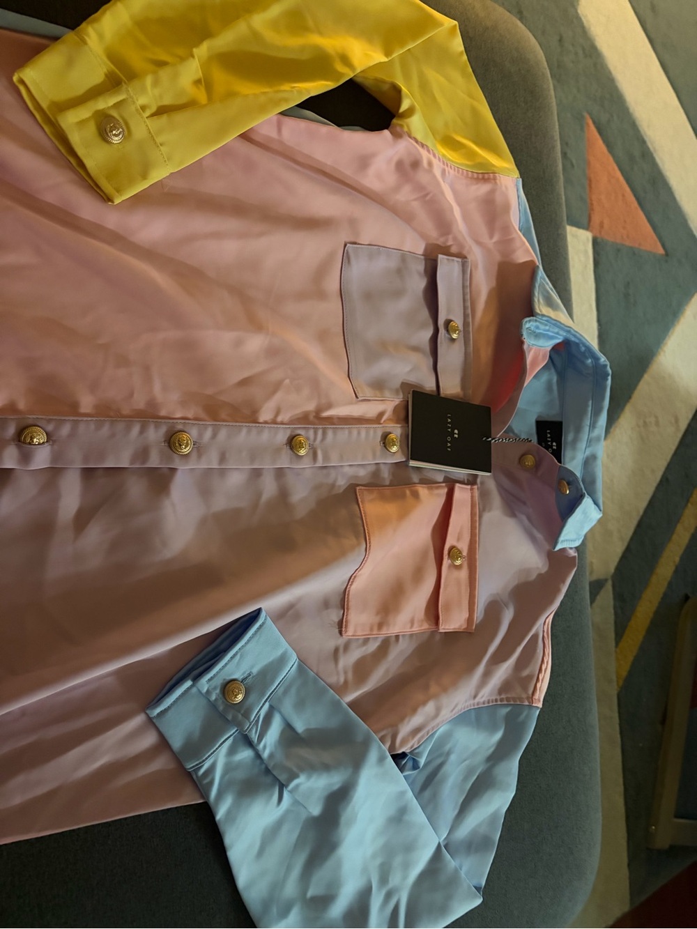 NWT Lazy Oaf Silky T-Shirt Dress - Picture 4 of 6